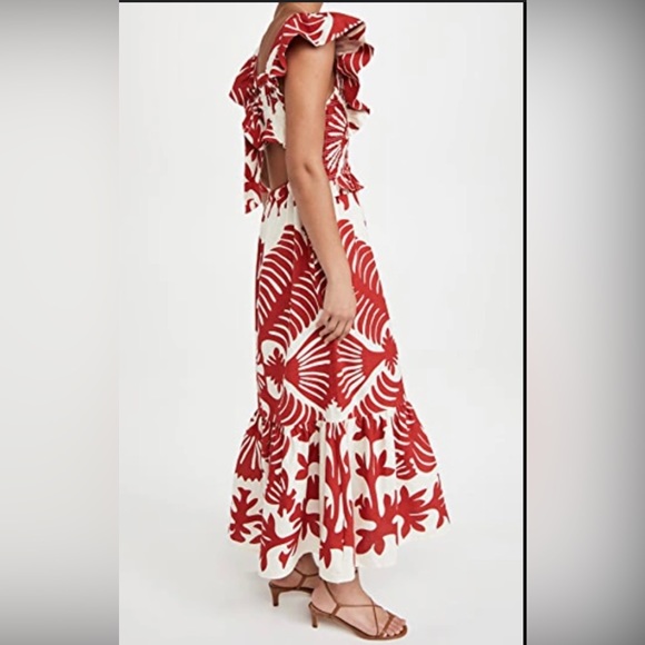 Sea Henrietta Print Smocked Dress size L - Picture 2 of 12